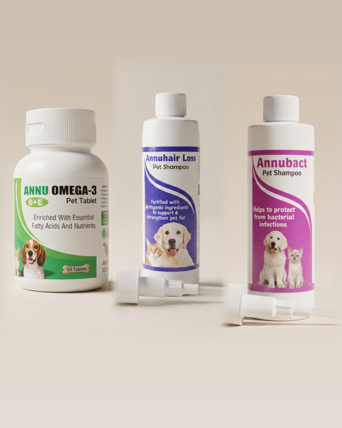 Herbiovet Pälspaketet, tre produkter